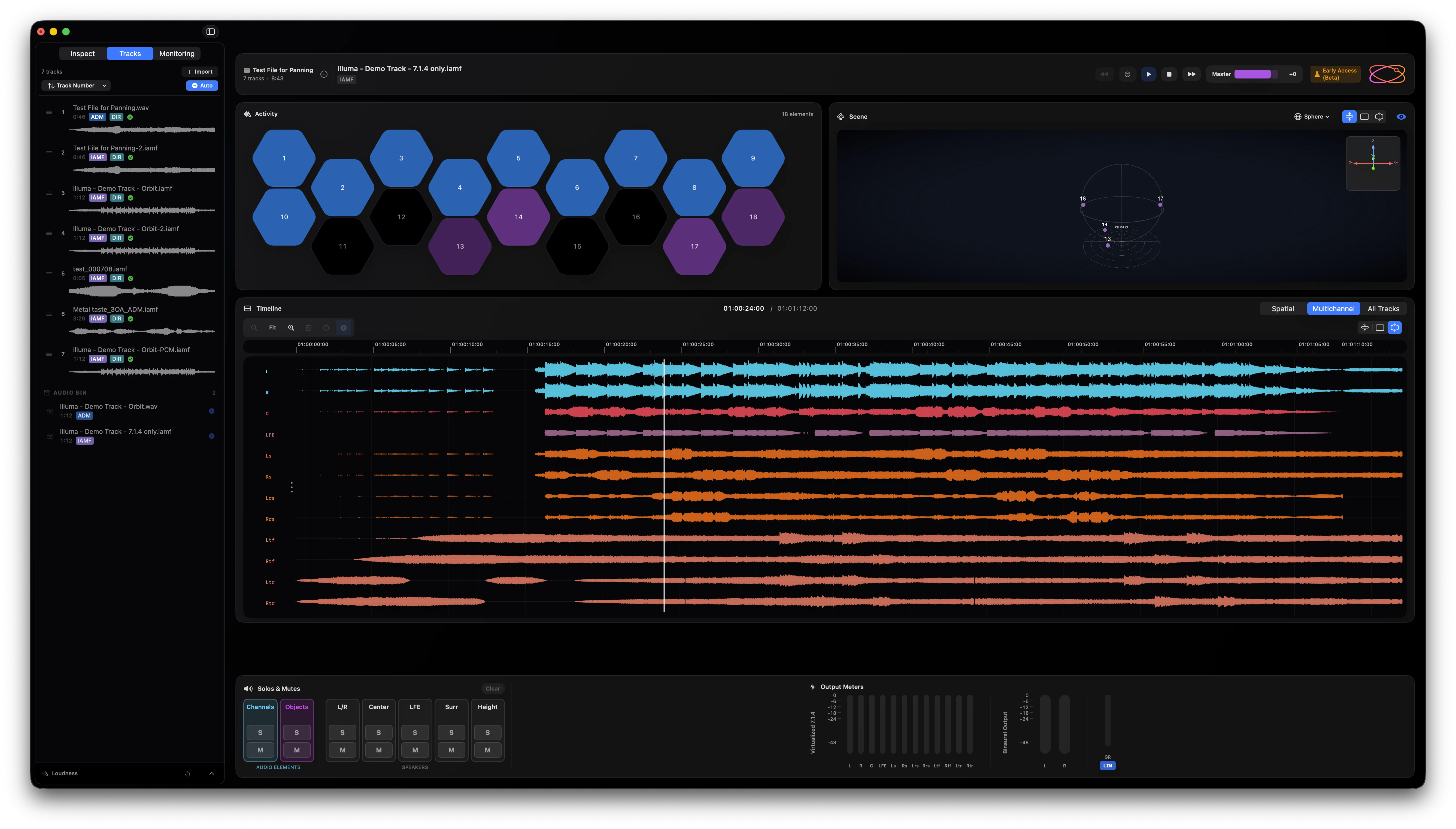 Orbit Pro dark theme